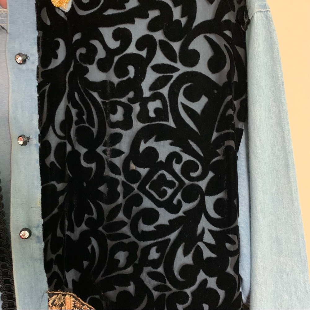 Taylor G. Embellished Denim Jacket View 5